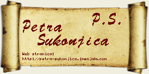 Petra Sukonjica vizit kartica